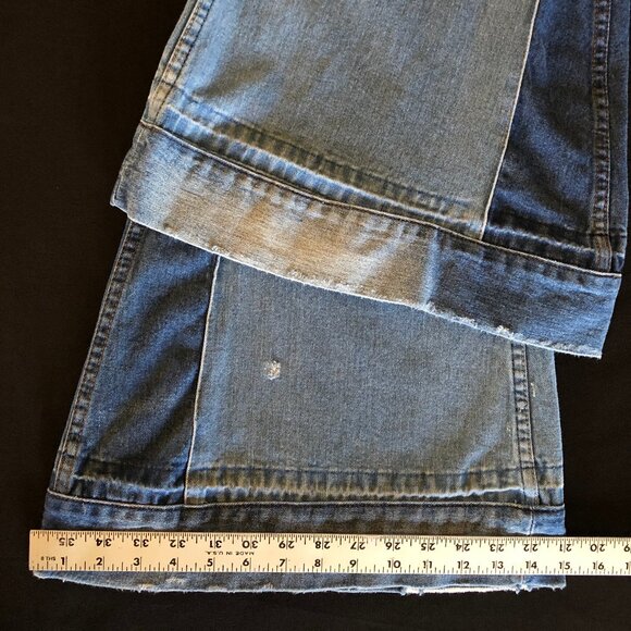 ❌ Reserved for @isabelle_p ❌ Free People Festy Super Flare Patchwork Jeans Sz 28 - Picture 12 of 16